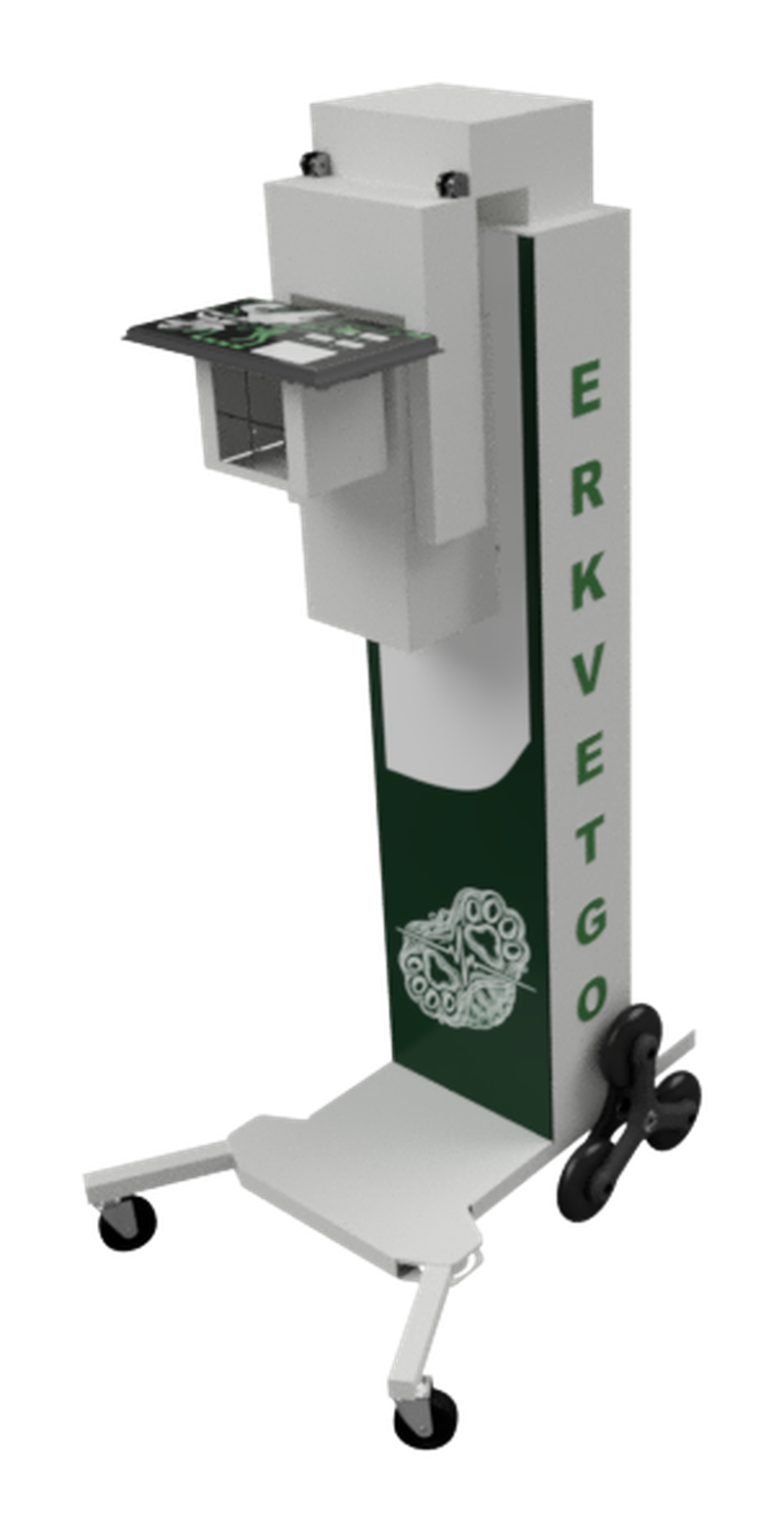 ERK VetGo — detalhe da estrutura móvel